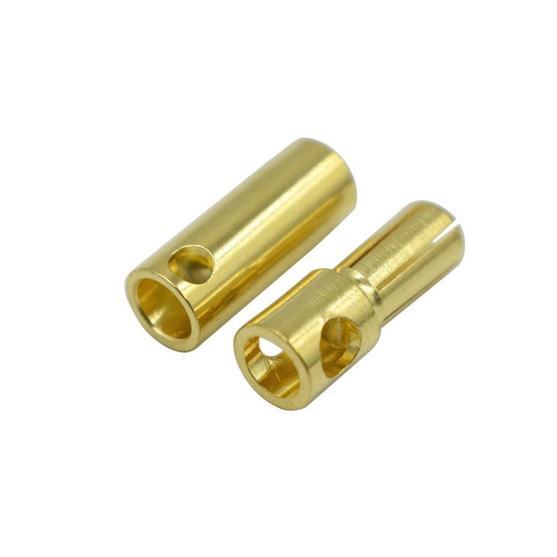 Hxchen 5.0mm Male Female Banana Plug Bullet Connector Replacements - (10 Pairs) - Image 3